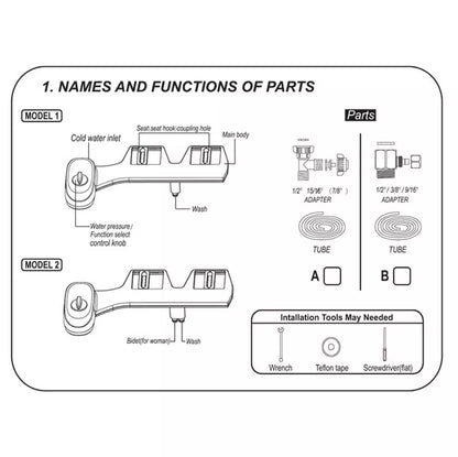 Bidet Toilet Seat Attachment